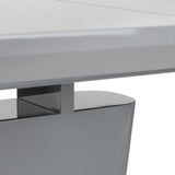 Como Extending Dining Table Modern Grey High Gloss