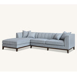Cooper Corner Sofa with Soft  Boucle Fabric in Dolphin Colour