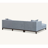 Cooper Corner Sofa with Soft  Boucle Fabric in Dolphin Colour