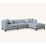 Cooper Corner Sofa with Soft  Boucle Fabric in Dolphin Colour