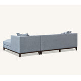 Cooper Corner Sofa with Soft  Boucle Fabric in Dolphin Colour