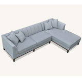 Cooper Corner Sofa with Soft  Boucle Fabric in Dolphin Colour