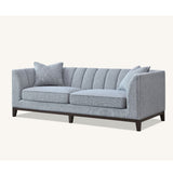 Cooper Corner Sofa with Soft  Boucle Fabric in Dolphin Colour