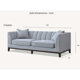 Cooper Corner Sofa with Soft  Boucle Fabric in Dolphin Colour