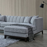 Cooper Corner Sofa with Soft  Boucle Fabric in Dolphin Colour