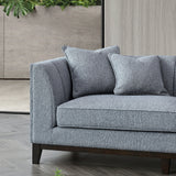 Cooper Corner Sofa with Soft  Boucle Fabric in Dolphin Colour