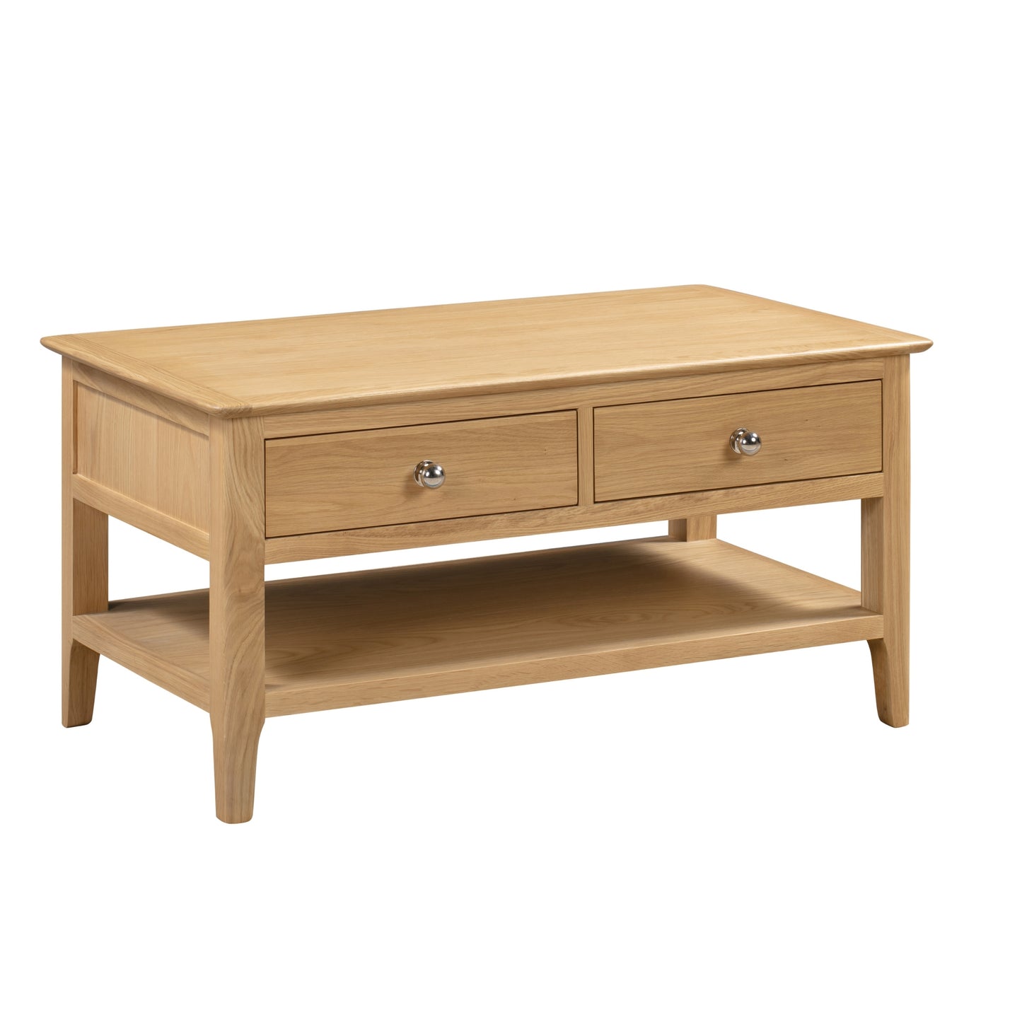 Cotswold Solid Oak Coffee Table with 2 Drawers