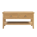 Cotswold Solid Oak Coffee Table with 2 Drawers