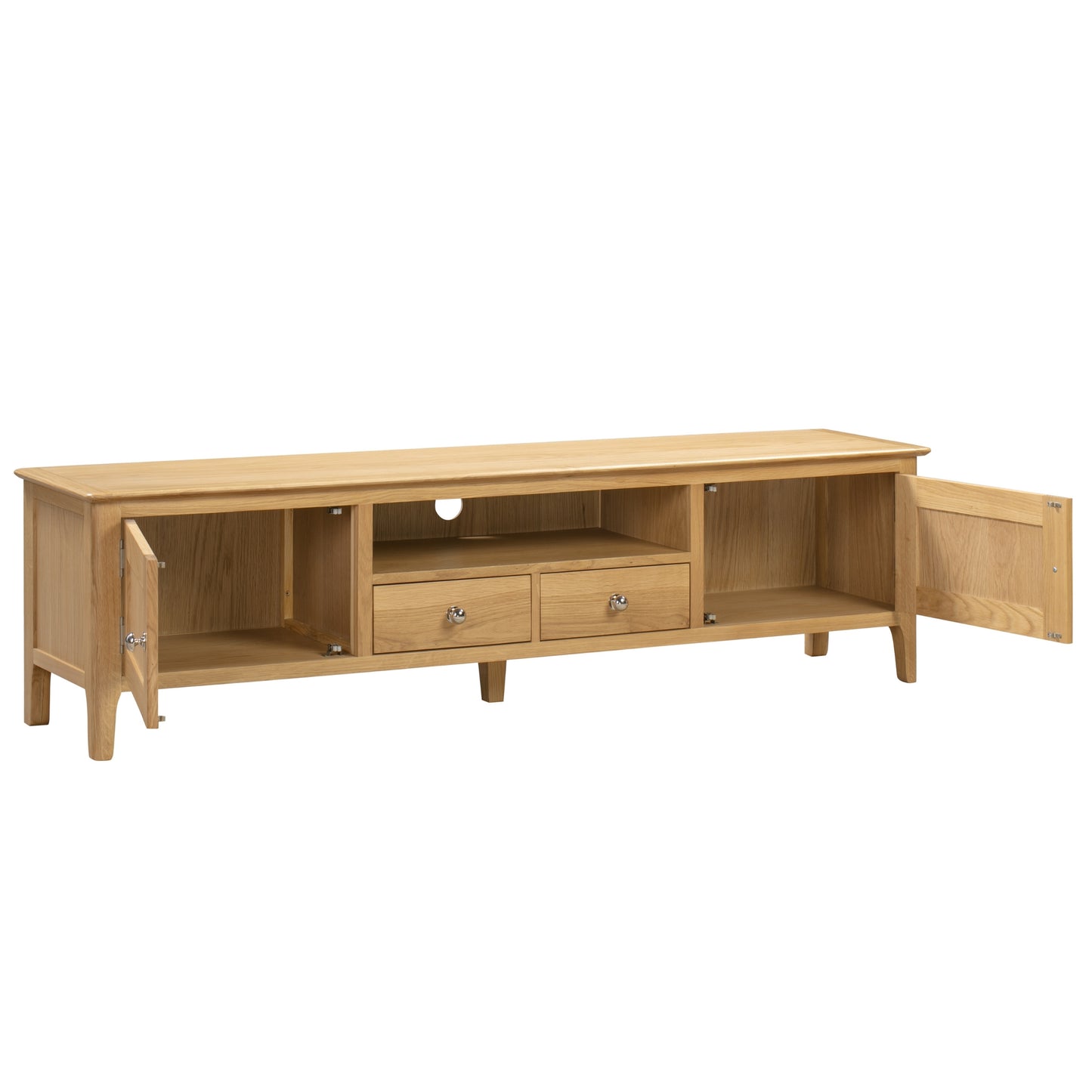 Cotswold Widescreen TV Unit in Solid Oak