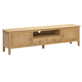 Cotswold Widescreen TV Unit in Solid Oak