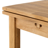 Coxmoor Solid White Oak Extending Dining Table Rich Oiled