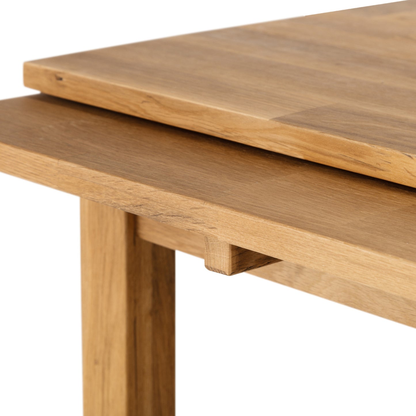 Coxmoor Solid White Oak Extending Dining Table Rich Oiled