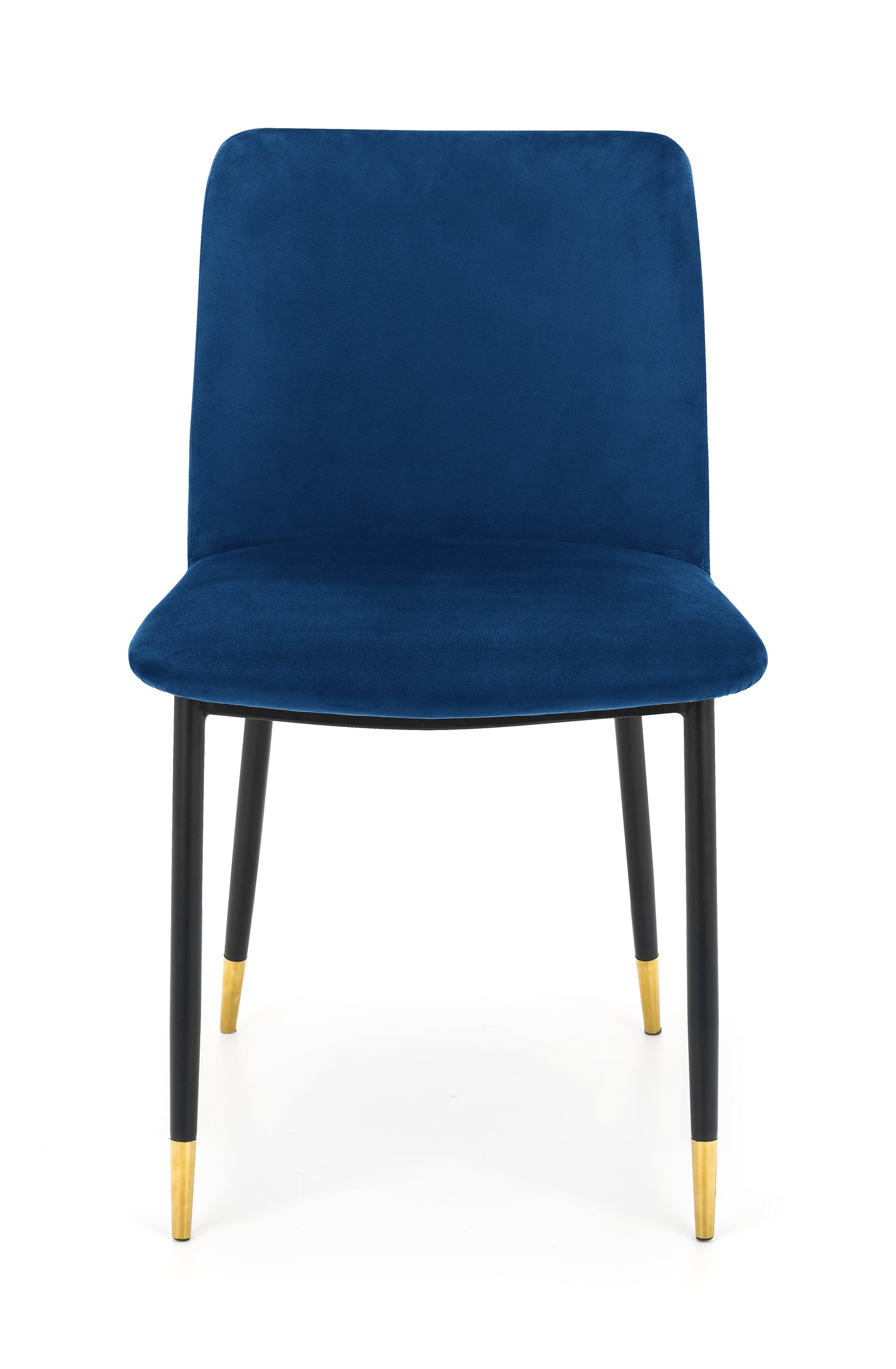 Delaunay Dining Chair Blue Fabric Black Legs(2 Chairs)