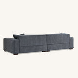 Dakota Sofa with soft duck feather padding, Boucle Fabric in Charcoal colour