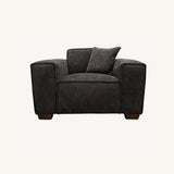 Dakota Sofa with soft duck feather padding, Boucle Fabric in Midnight colour