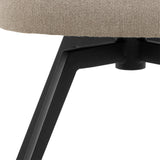 Colima Dining Table Oak & Darlene Dining Chair Swivel Function Beige(6 Chairs)
