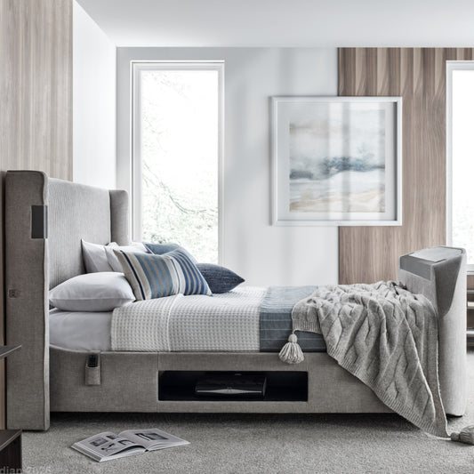 Darras 5.1.2.Dolby Atmos TV Bed in Madrian Light Grey