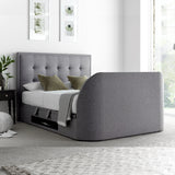 Falstone / Falmer TV Ottoman Bed in Marbella Grey