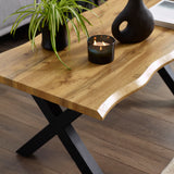 Harvey Coffee Table Oak Texture in Steel