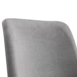 Huxley Dusk Grey Chenille Dining Chair(2 Chairs)