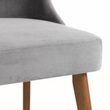 Huxley Dusk Grey Chenille Dining Chair(2 Chairs)