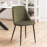 Heaven Extend. Dining Table Ceramic & Ines Dining chair in Olive Green (8 Chairs)