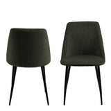 Ines Dining chair in Olive Green (4 Chairs)