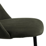 Ines Dining chair in Olive Green (4 Chairs)