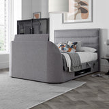 Kirkby / Kirkley TV Ottoman Bed in Marbella Grey