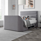 Kirkby / Kirkley TV Ottoman Bed in Marbella Grey