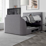 Kirkby / Kirkley TV Ottoman Bed in Marbella Grey