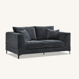 Lenox Sofa soft textured boucle fabric in Stele colour.