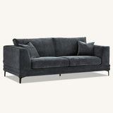 Lenox Sofa soft textured boucle fabric in Stele colour.
