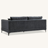 Lenox Sofa soft textured boucle fabric in Stele colour.