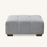 Leonard Corner Sofa with Tight weave Boucle fabric in Cloud Grey Colour
