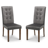 Kensington Extend. Dining Table Beech Frame Walnut & Madrid Dining Chair Grey Velvet(6 Chairs)