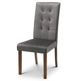 Kensington Extend. Dining Table Beech Frame Walnut & Madrid Dining Chair Grey Velvet(6 Chairs)