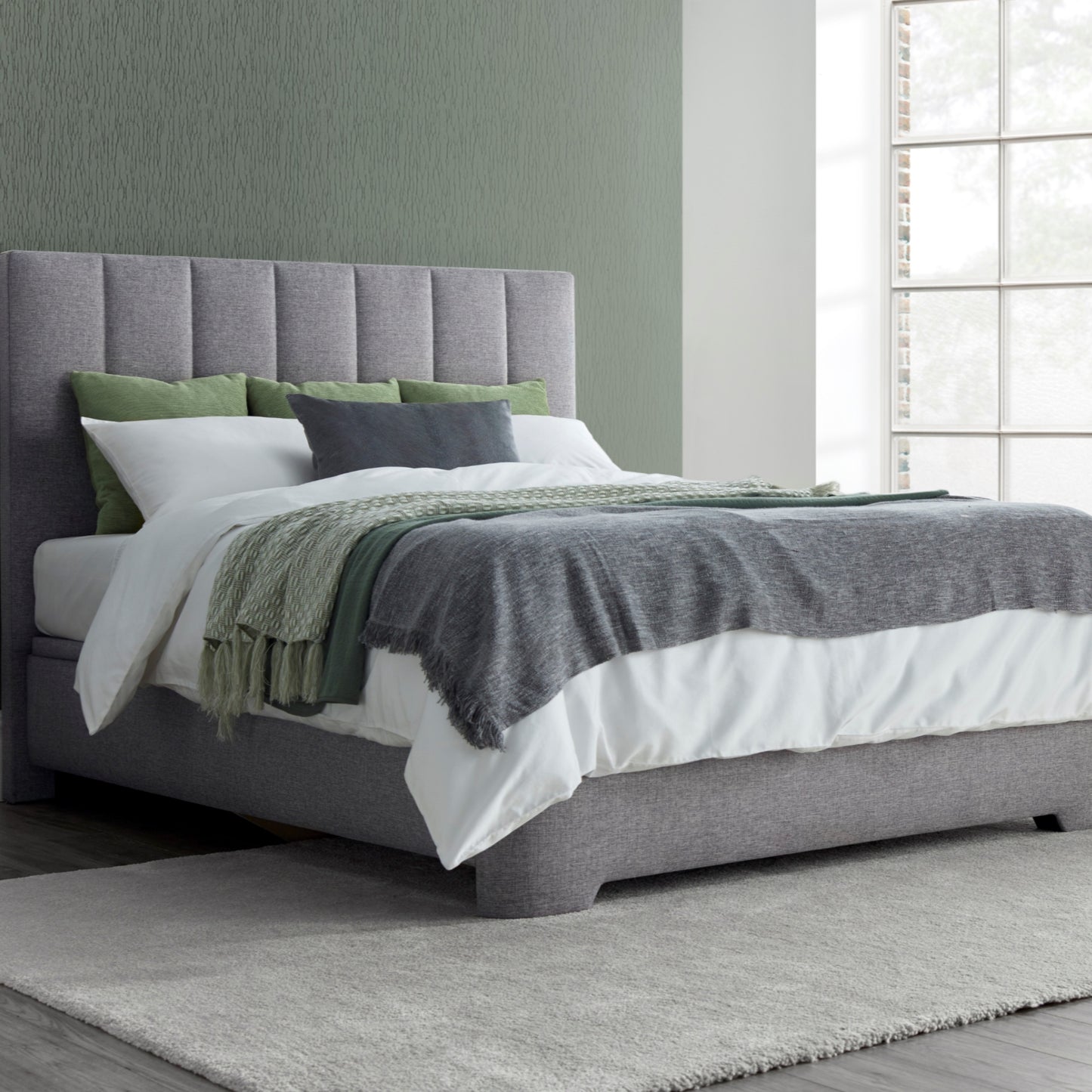 Medburn Ottoman Bed Marbella Grey