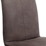 Brooklyn Round Solid Oak Dining Table & Monroe Dining Chair Charcoal Grey Microsuede Fabric Black Legs