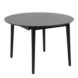 Montreux Round Extending Dining Table & Cassandra Dining Chair Black