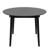 Montreux Round Extending Dining Table & Cassandra Dining Chair Black