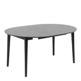 Montreux Round Extending Dining Table & Cassandra Dining Chair Black