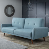 Monza Sofabed Blue Linen Fabric