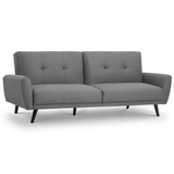 Monza Sofabed Mid Grey Linen Fabric