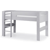 Pluto Mid Sleeper Bed - Stone White or Dove Grey or Anthracite + Free Tent (Pink or Blue Star)