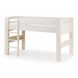 Pluto Mid Sleeper Bed - Stone White or Dove Grey or Anthracite + Free Tent (Pink or Blue Star)