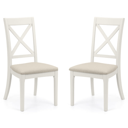 Provence Dining Chair Rubberwood Grey lacquer with an Ivory faux(2 Chairs)