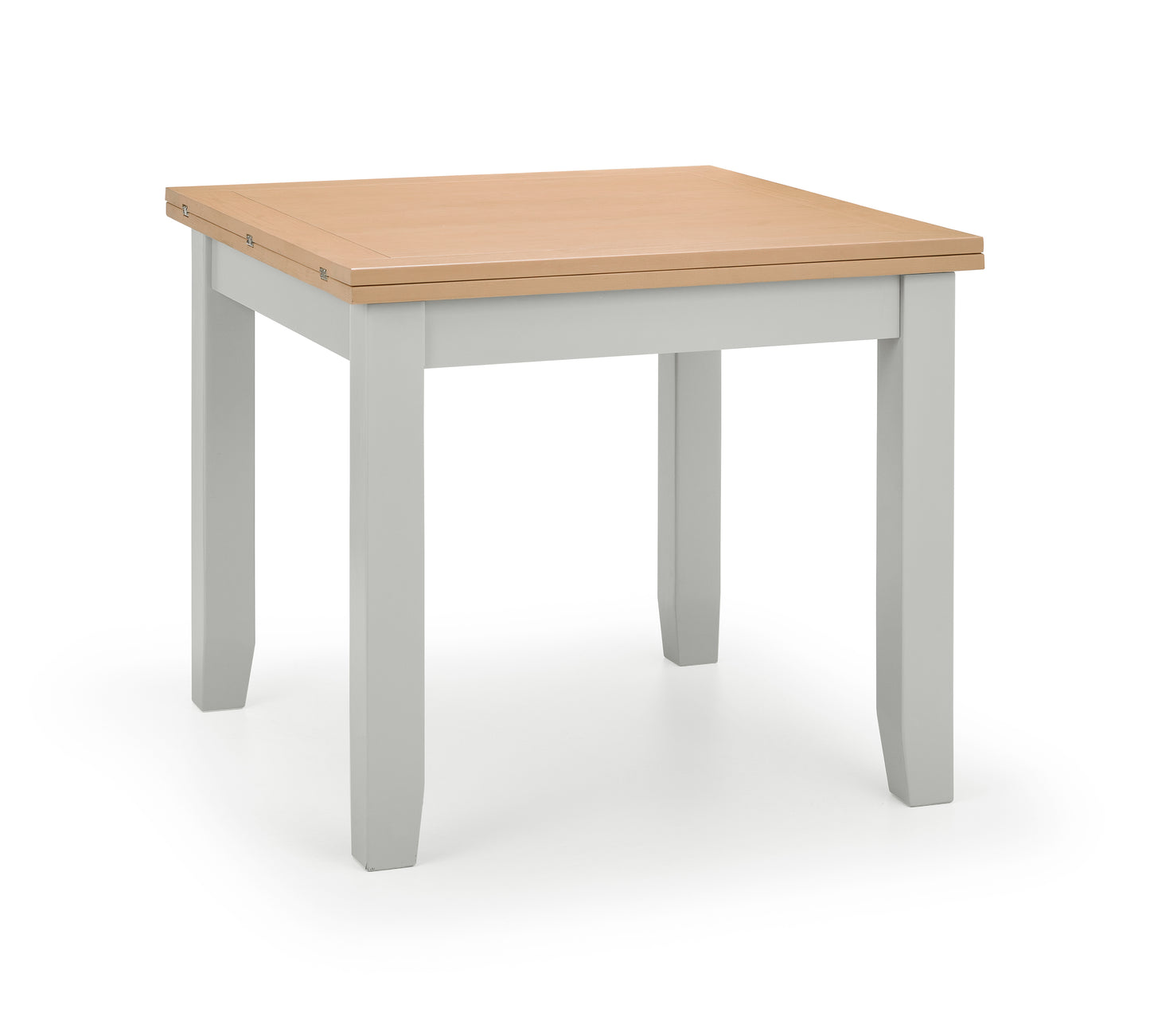 Richmond White Oak Flip Top Dining Table + Dining Chair White Oak solids Veneers with Elephant Grey(6 Chairs)