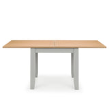 Richmond White Oak Flip Top Dining Table & Dining Chair White Oak solids Veneers with Elephant Grey(6 Chairs)