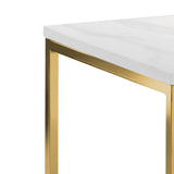 Scala Lamp Table Gold Frame & Marble Top